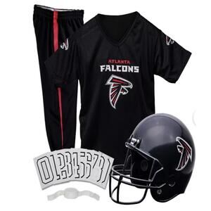 New Atlanta Falcons NFL Team Football Helmet and Jersey Set Boys size 8-10